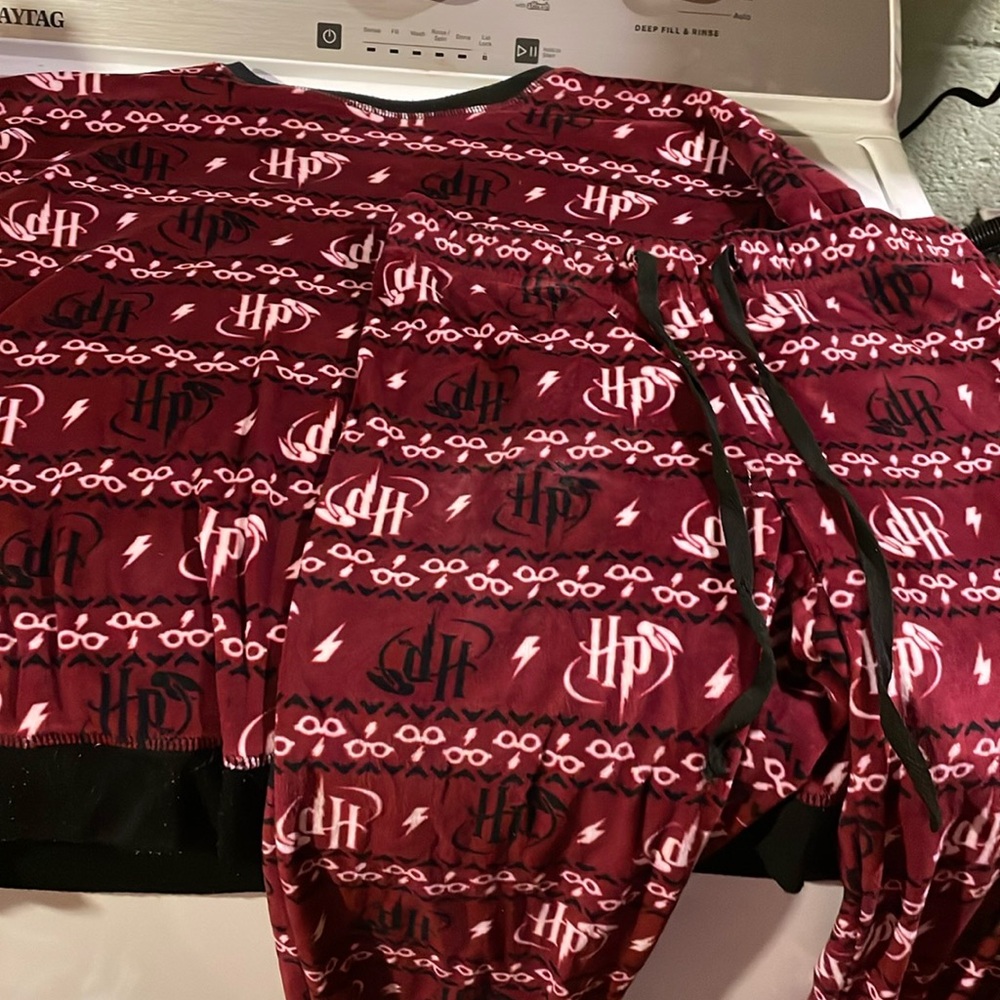 Harry Potter, two piece pajama set, fuzzy